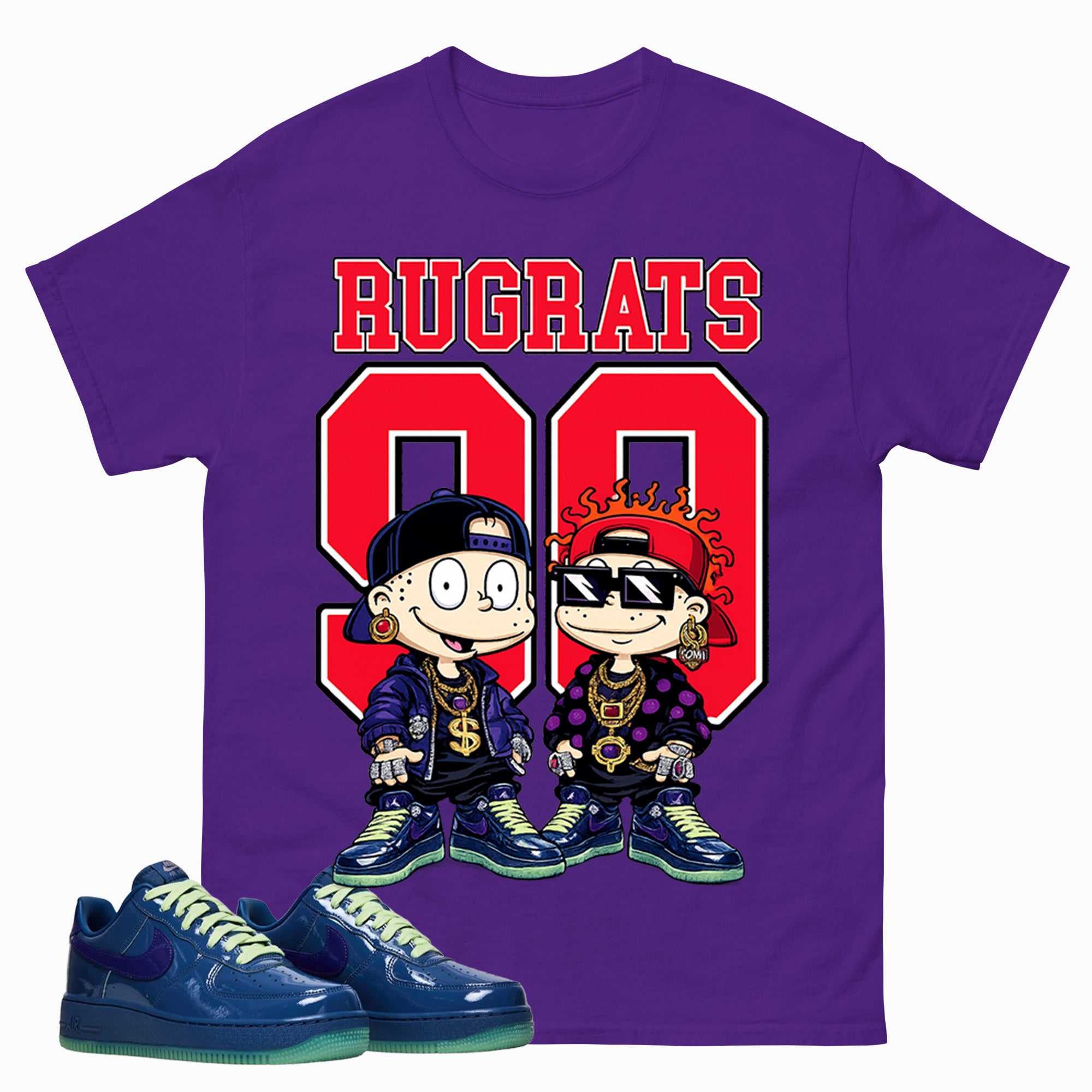 Rugrats 90 Graphic Tee, Shirt to Match Air Force 1 Mystic Navy, Air Force 1 Unisex Shirt
