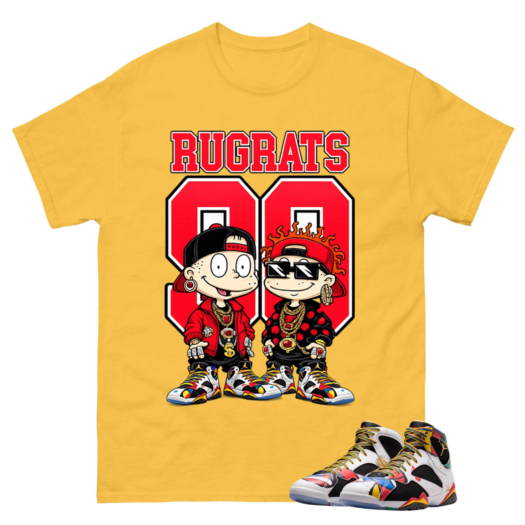 Rugrats 90 Graphic Tee, Shirt to Match Air Jordan 7 Miro, Air Jordan 7 Miro Unisex Shirt