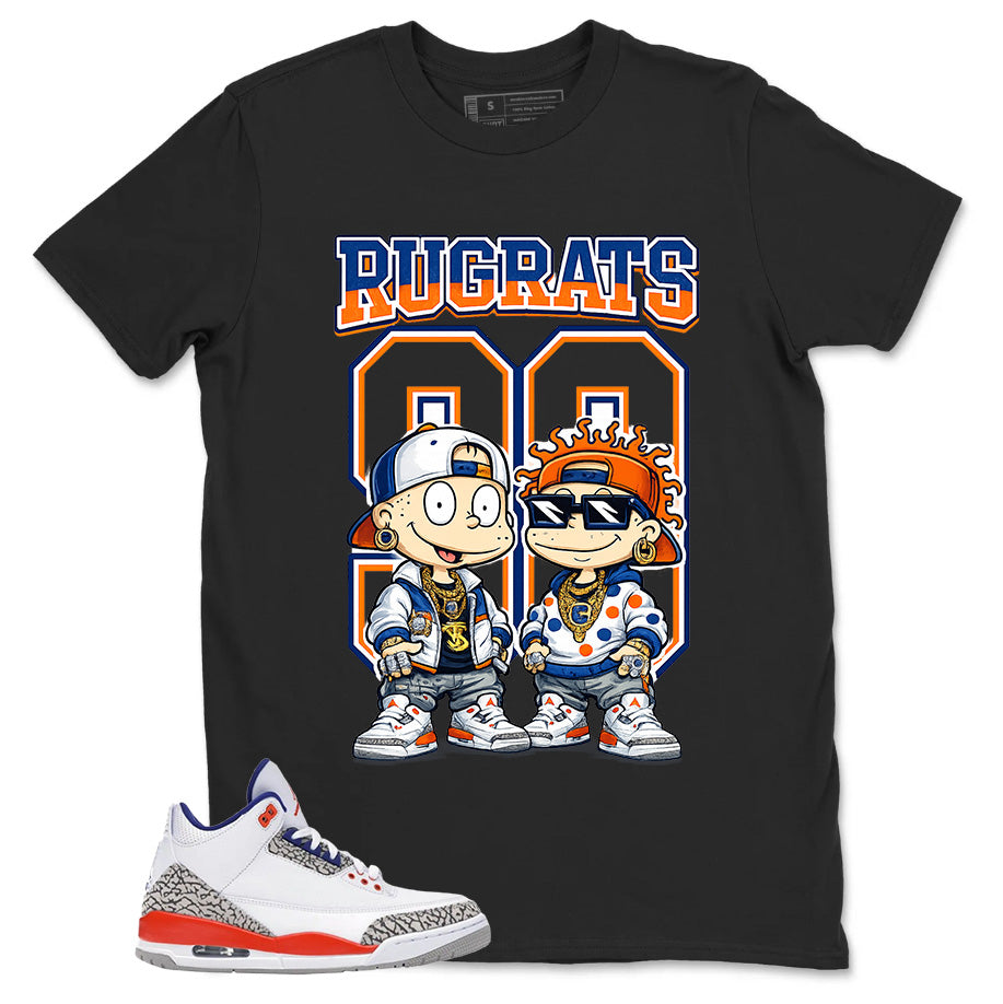 Rugrats 90 Shirt - Match Blue Air Jordan 3 Knicks
