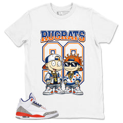 Rugrats 90 Shirt - Match Blue Air Jordan 3 Knicks
