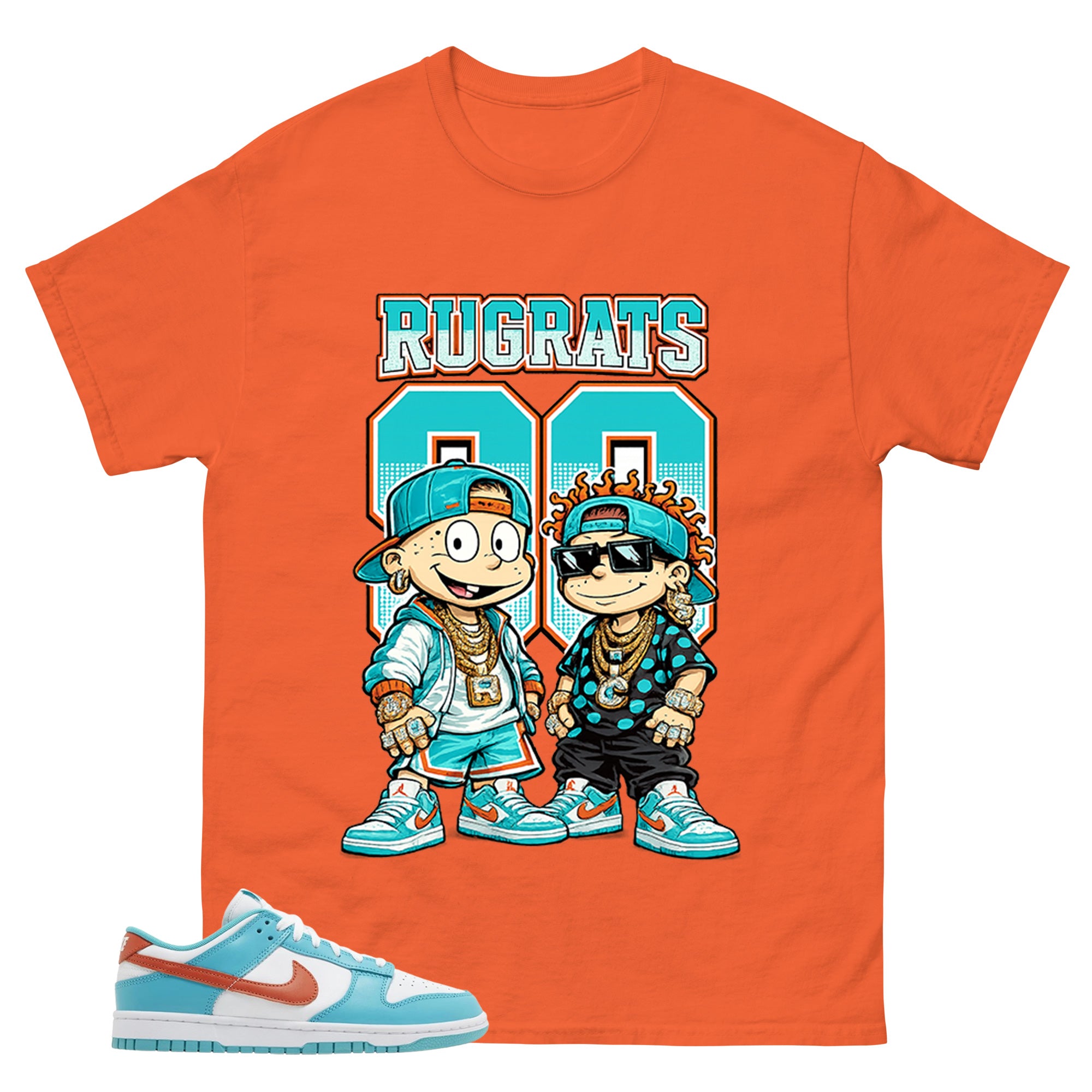 Rugrats 90 Shirt - Match Green Dunk Low Miami Dolphins