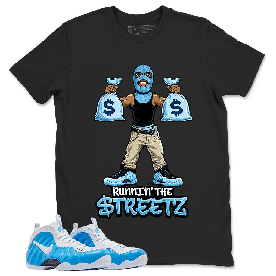 Foamposite University Blue Match Shirt – Runnin The Street Graphic Tee – Zadago