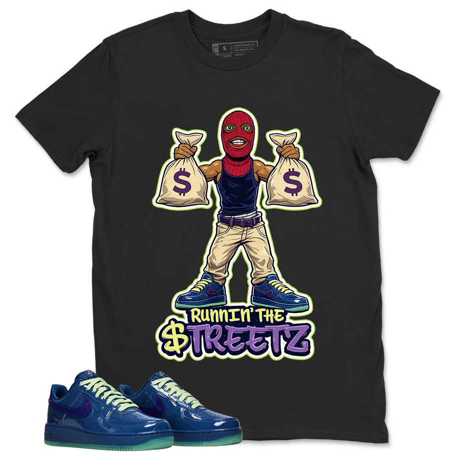 Runnin The Street Graphic Tee, Shirt to Match Air Force 1 Mystic Navy, Air Force 1 Unisex Shirt