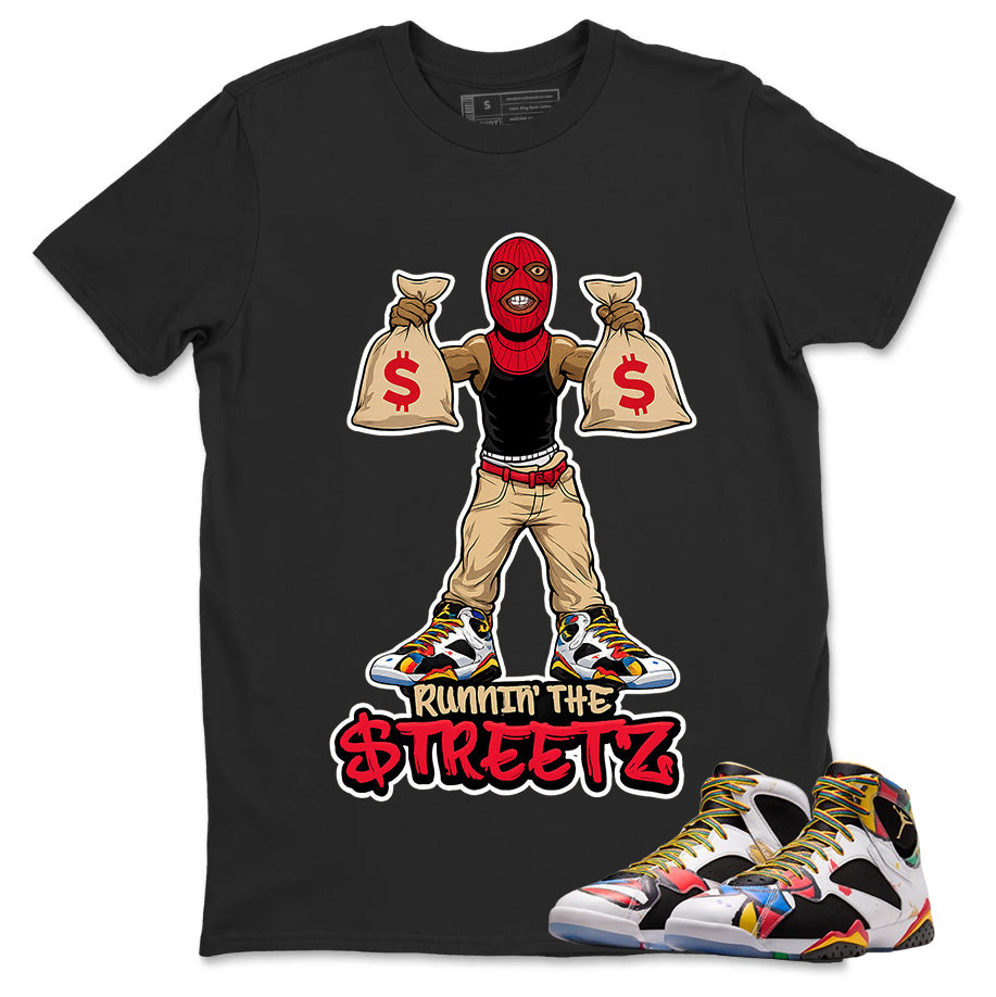 Runnin The Street Graphic Tee, Shirt to Match Air Jordan 7 Miro, Air Jordan 7 Miro Unisex Shirt
