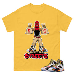 Runnin The Street Graphic Tee, Shirt to Match Air Jordan 7 Miro, Air Jordan 7 Miro Unisex Shirt