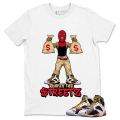 Runnin The Street Graphic Tee, Shirt to Match Air Jordan 7 Miro, Air Jordan 7 Miro Unisex Shirt