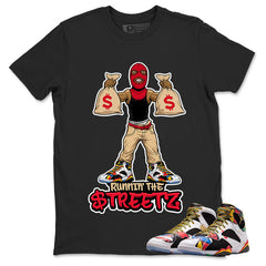 Runnin The Street Graphic Tee, Shirt to Match Air Jordan 7 Miro, Air Jordan 7 Miro Unisex Shirt