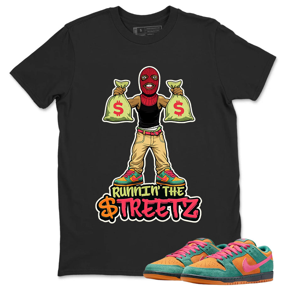Runnin The Street Graphic Tee, Shirt to Match SB Dunk Green Noise, SB Dunk Green Noise Watermelon Unisex Shirt