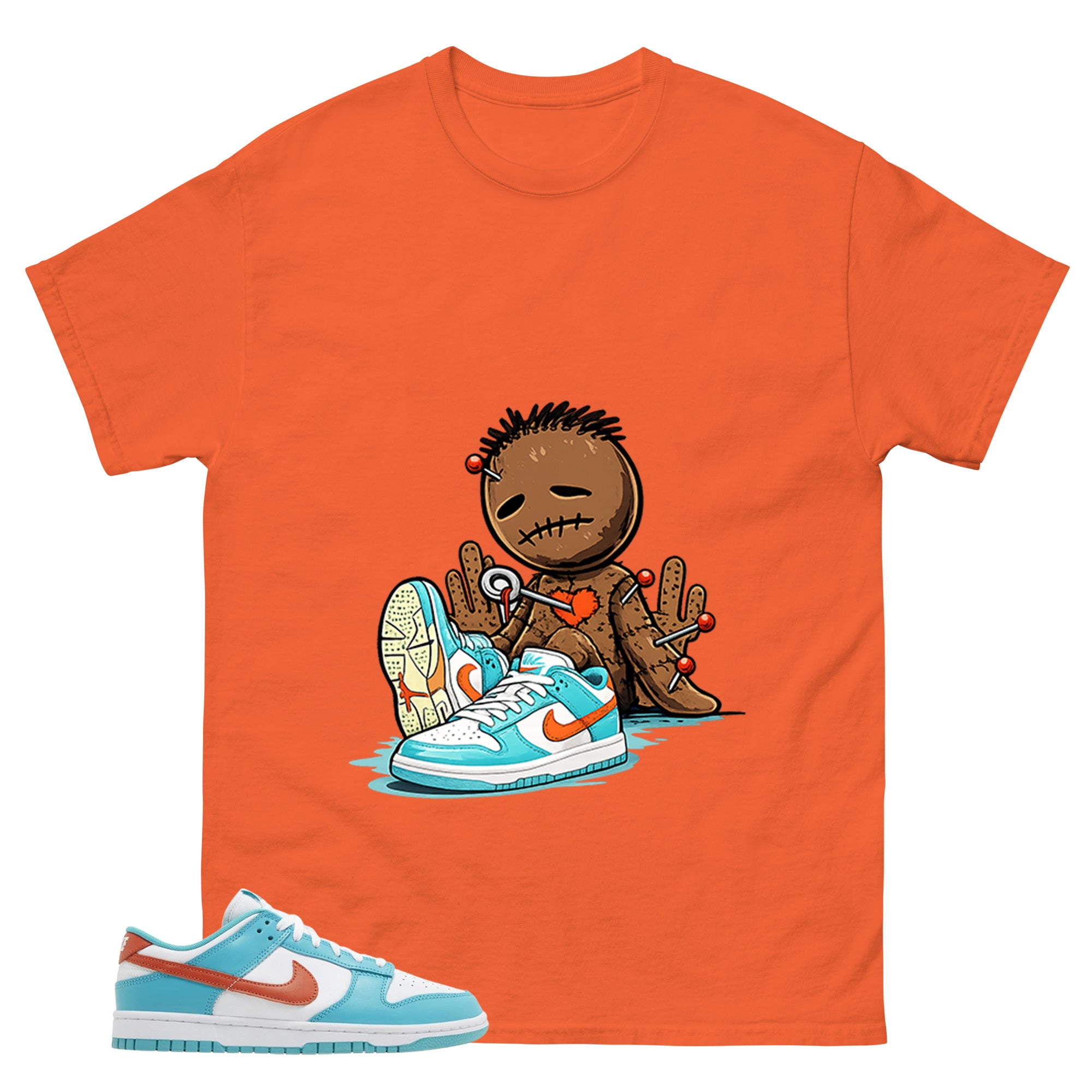 Sad Vodoo Shirt - Match Green Dunk Low Miami Dolphins