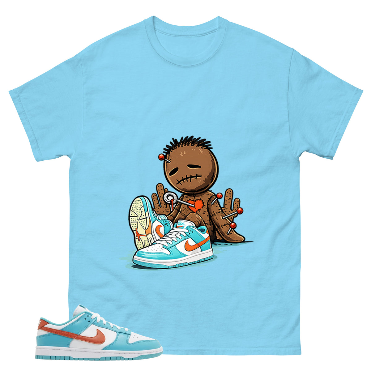 Sad Vodoo Shirt - Match Green Dunk Low Miami Dolphins