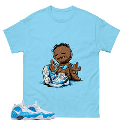Sad Voodoo Graphic Tee, Shirt to Match Air Foamposite Pro University Blue, Air Foamposite Unisex Blue Shirt