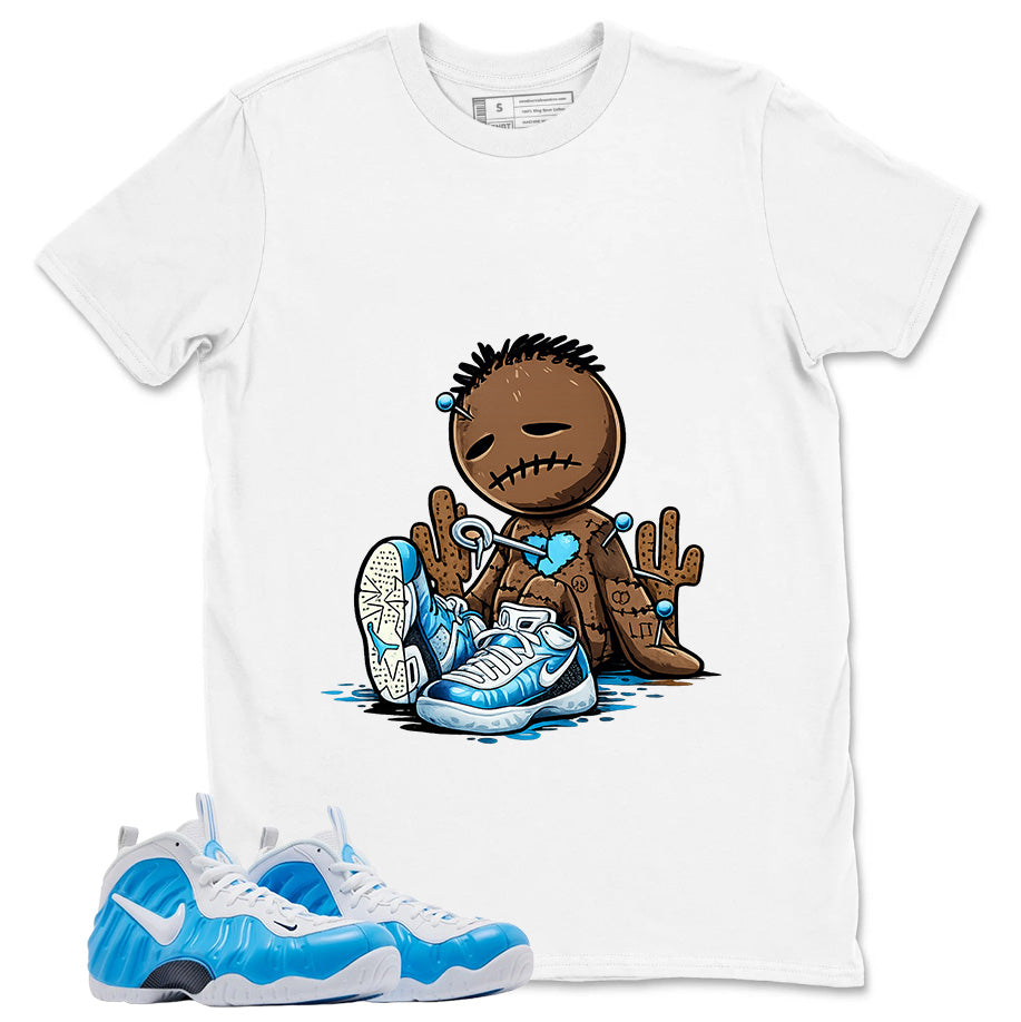 Sad Voodoo Graphic Tee, Shirt to Match Air Foamposite Pro University Blue, Air Foamposite Unisex Blue Shirt