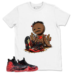 Sad Voodoo Graphic Tee, Shirt to Match Air Foamposite Stranger Things, Air Foamposite Unisex Blue Shirt