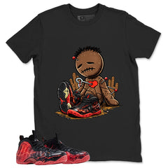 Sad Voodoo Graphic Tee, Shirt to Match Air Foamposite Stranger Things, Air Foamposite Unisex Blue Shirt