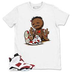 Sad Voodoo Shirt - Match White Air Jordan 6 Carmine