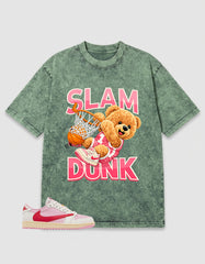 Sail Tropical Pink Travis Scott 1s Zadago Washed T-shirt Slam Dunk Graphic