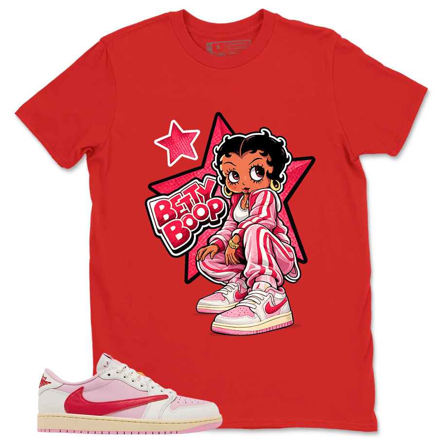 Sail Tropical Pink Travis Scott 1s Zadago Shirt Betty Boop Graphic 2