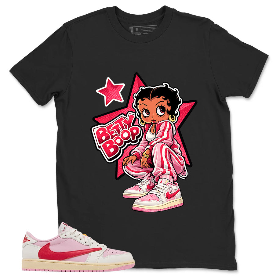 Sail Tropical Pink Travis Scott 1s Zadago Shirt Betty Boop Graphic 2