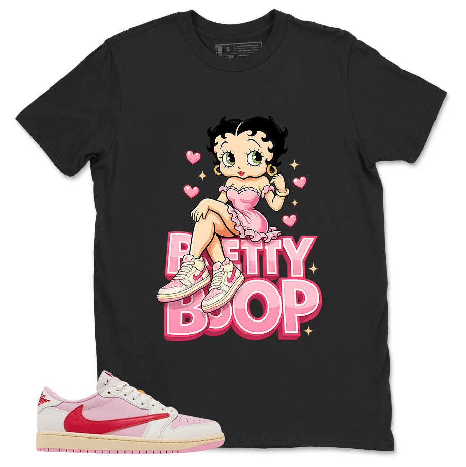 Sail Tropical Pink Travis Scott 1s Zadago Shirt Betty Boop Graphic