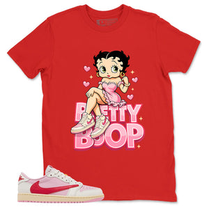 Sail Tropical Pink Travis Scott 1s Zadago Shirt Betty Boop Graphic