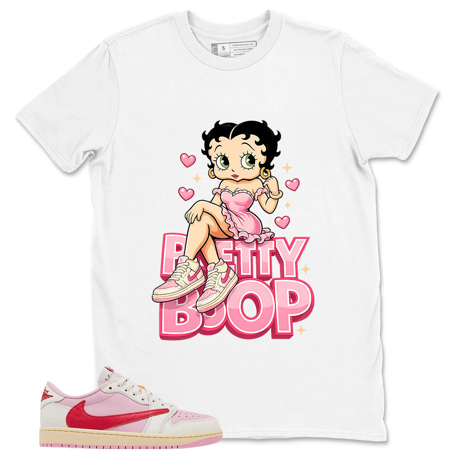 Sail Tropical Pink Travis Scott 1s Zadago Shirt Betty Boop Graphic
