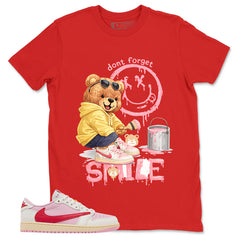Sail Tropical Pink Travis Scott 1s Zadago Shirt Don't Forget Smile Graphic