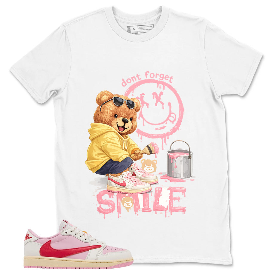 Sail Tropical Pink Travis Scott 1s Zadago Shirt Don't Forget Smile Graphic