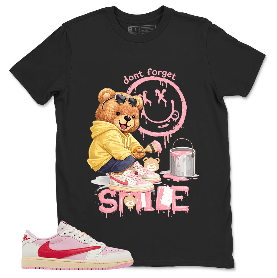 Sail Tropical Pink Travis Scott 1s Zadago Shirt Don't Forget Smile Graphic