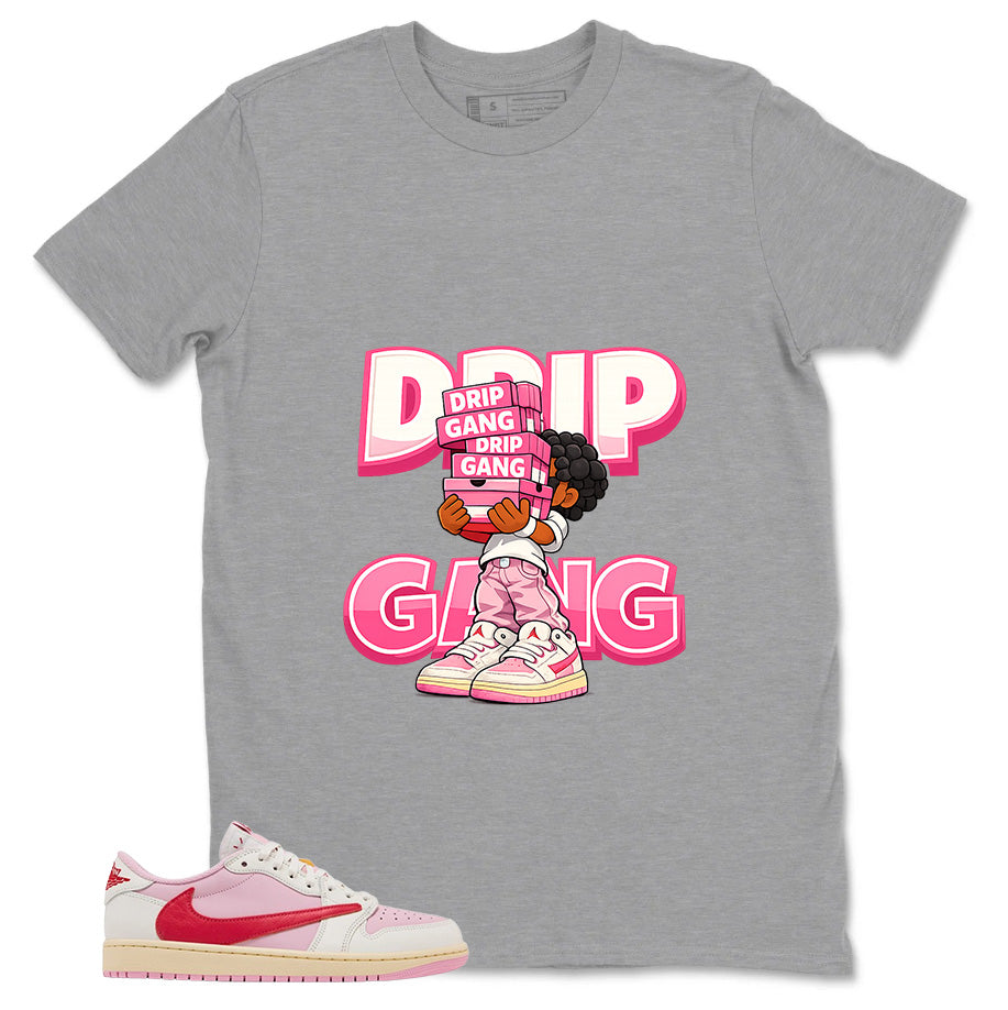 Sail Tropical Pink Travis Scott 1s Zadago Shirt Drip Gang Graphic