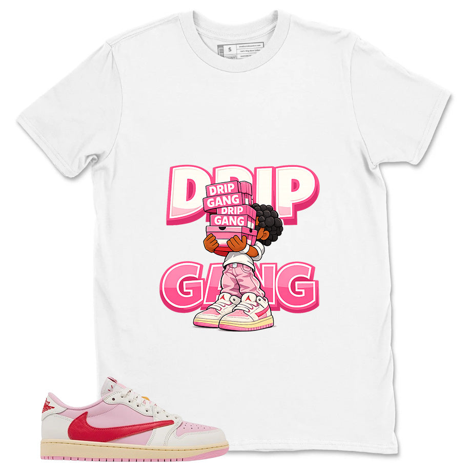 Sail Tropical Pink Travis Scott 1s Zadago Shirt Drip Gang Graphic