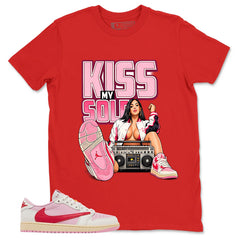 Sail Tropical Pink Travis Scott 1s Zadago Shirt Kiss My Sole Graphic