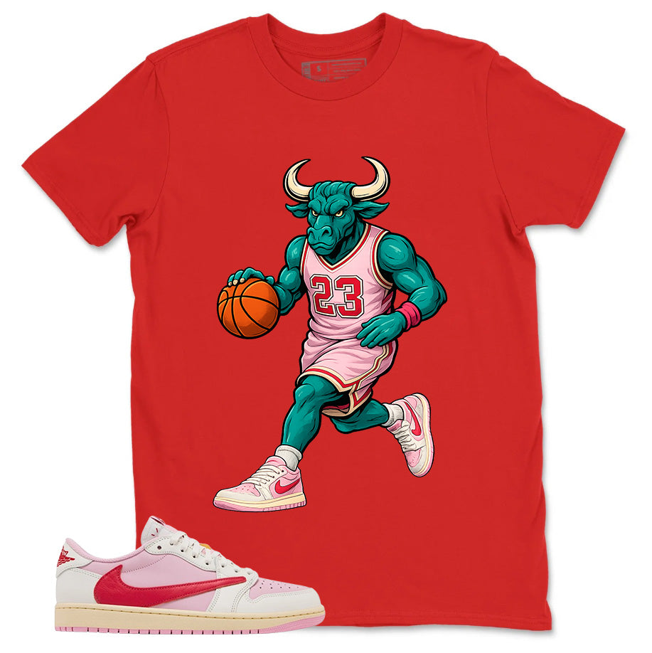 Sail Tropical Pink Travis Scott 1s Zadago Shirt Raging Bull Graphic