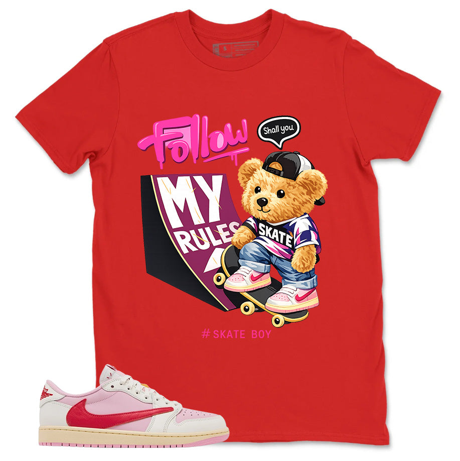Sail Tropical Pink Travis Scott 1s Zadago Shirt Skate Boy Graphic