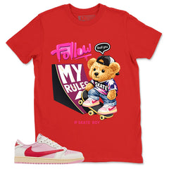 Sail Tropical Pink Travis Scott 1s Zadago Shirt Skate Boy Graphic