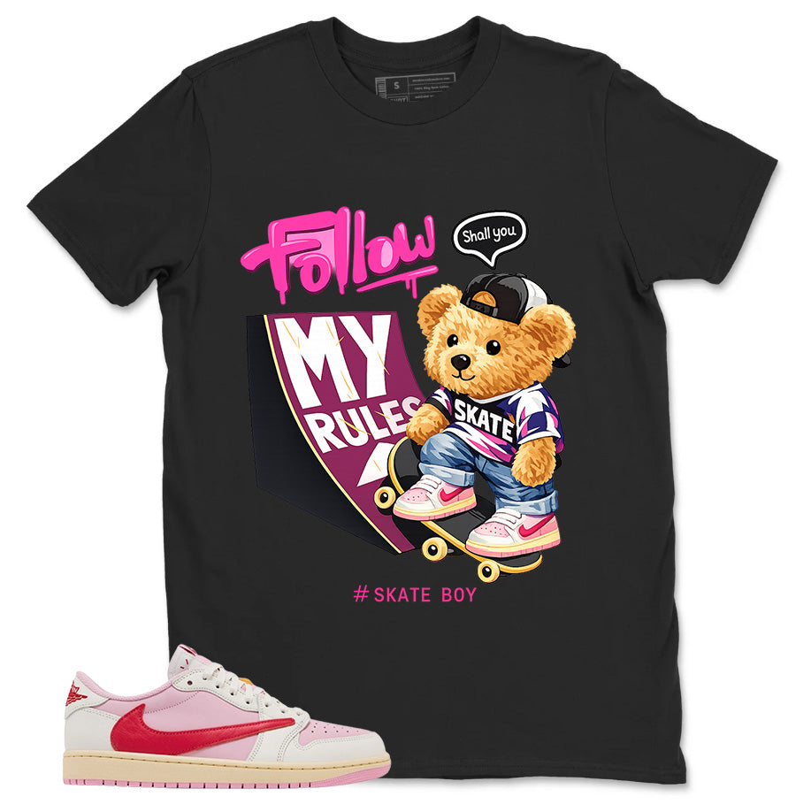 Sail Tropical Pink Travis Scott 1s Zadago Shirt Skate Boy Graphic