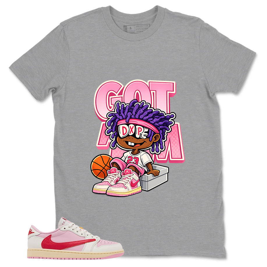 Sail Tropical Pink Travis Scott 1s Zadago Washed T-shirt Don't Forget Smile Graphic