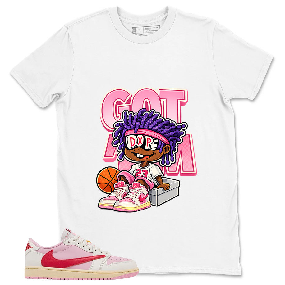 Sail Tropical Pink Travis Scott 1s Zadago Washed T-shirt Don't Forget Smile Graphic