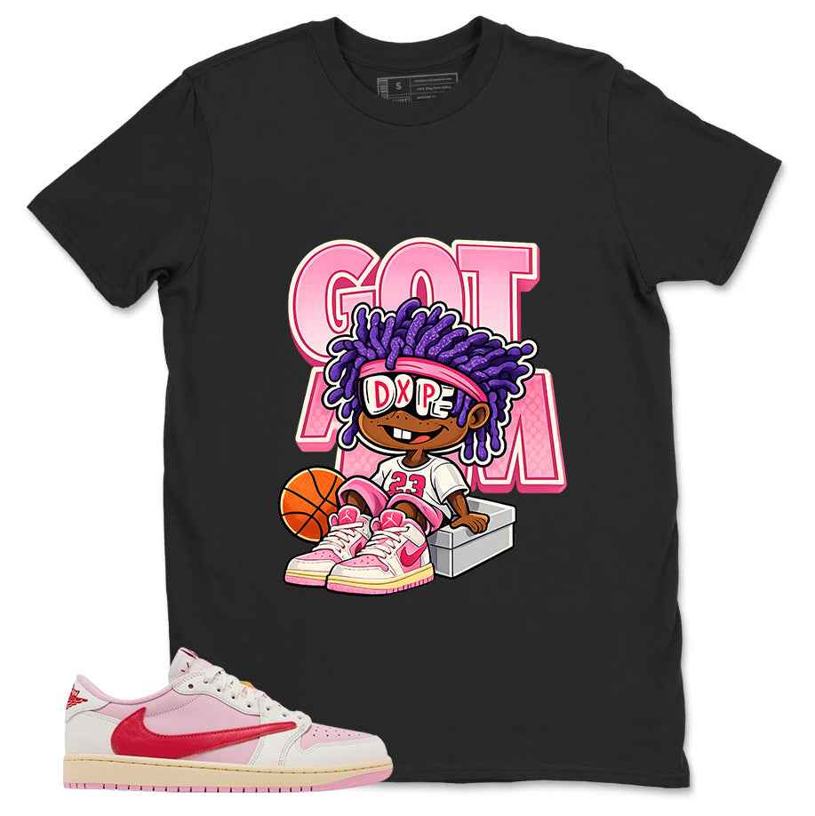 Sail Tropical Pink Travis Scott 1s Zadago Washed T-shirt Don't Forget Smile Graphic
