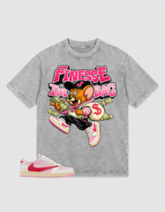 Sail Tropical Pink Travis Scott 1s Washed T-shirt Finesse The Bag Graphic