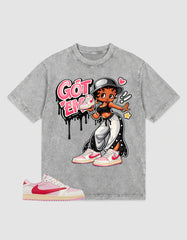 Sail Tropical Pink Travis Scott 1s Washed T-shirt Got 'Em Lady Graphic