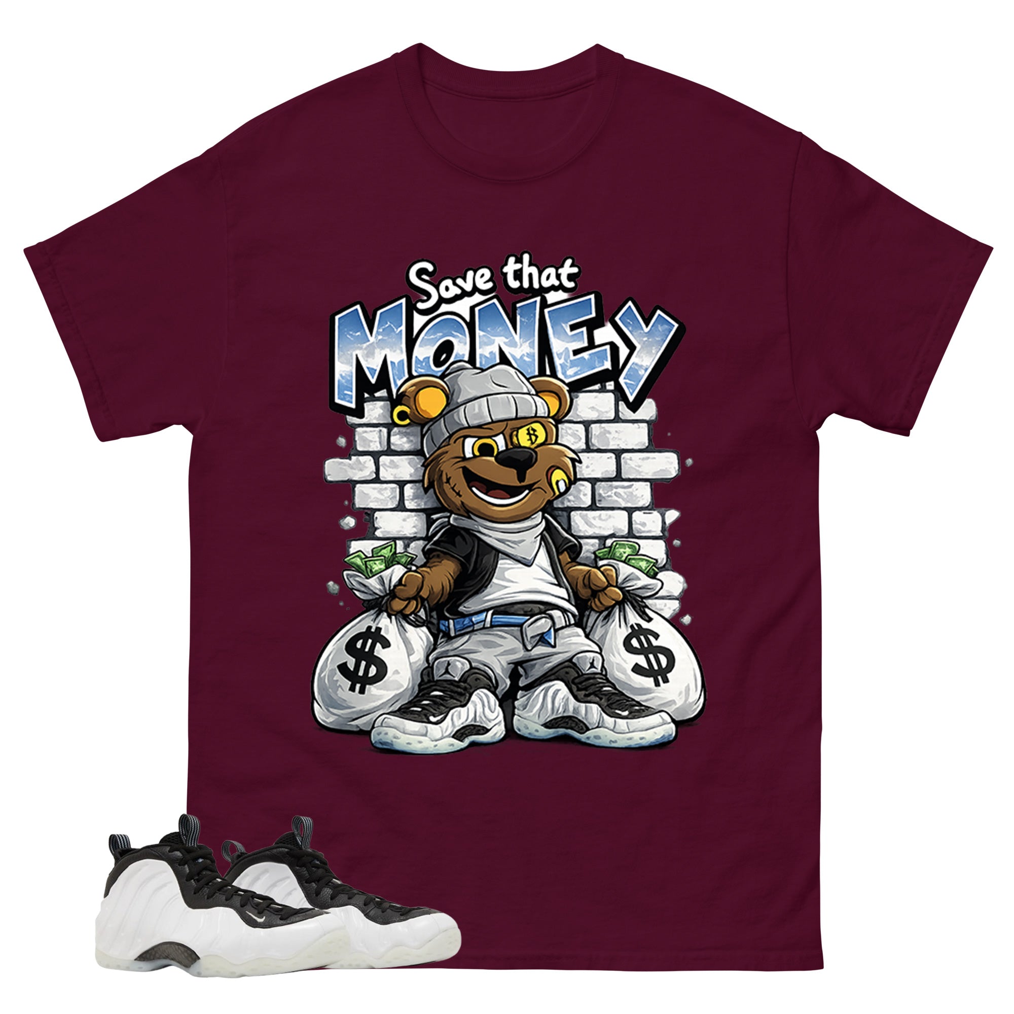 Save That Money Graphic Tee - Shirt to Match Air Foamposite One Penny