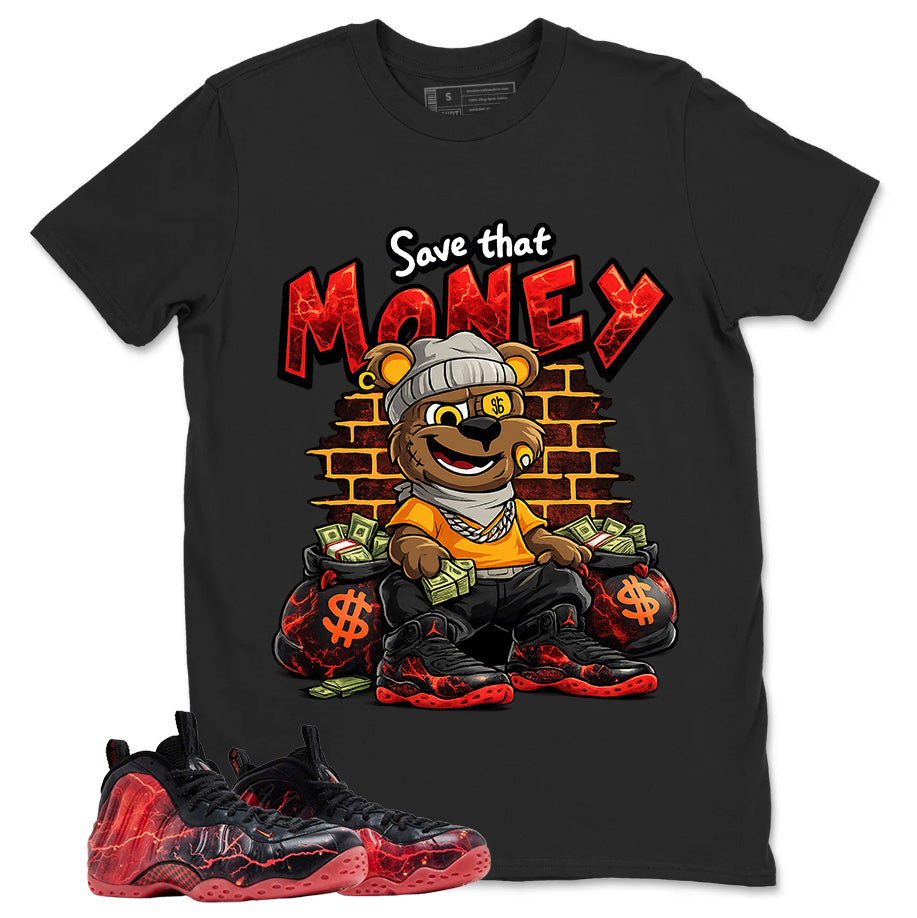 Save That Money Graphic Tee, Shirt to Match Air Foamposite Stranger Things, Air Foamposite Unisex Blue Shirt