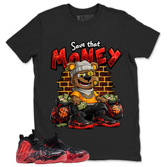 Save That Money Graphic Tee, Shirt to Match Air Foamposite Stranger Things, Air Foamposite Unisex Blue Shirt
