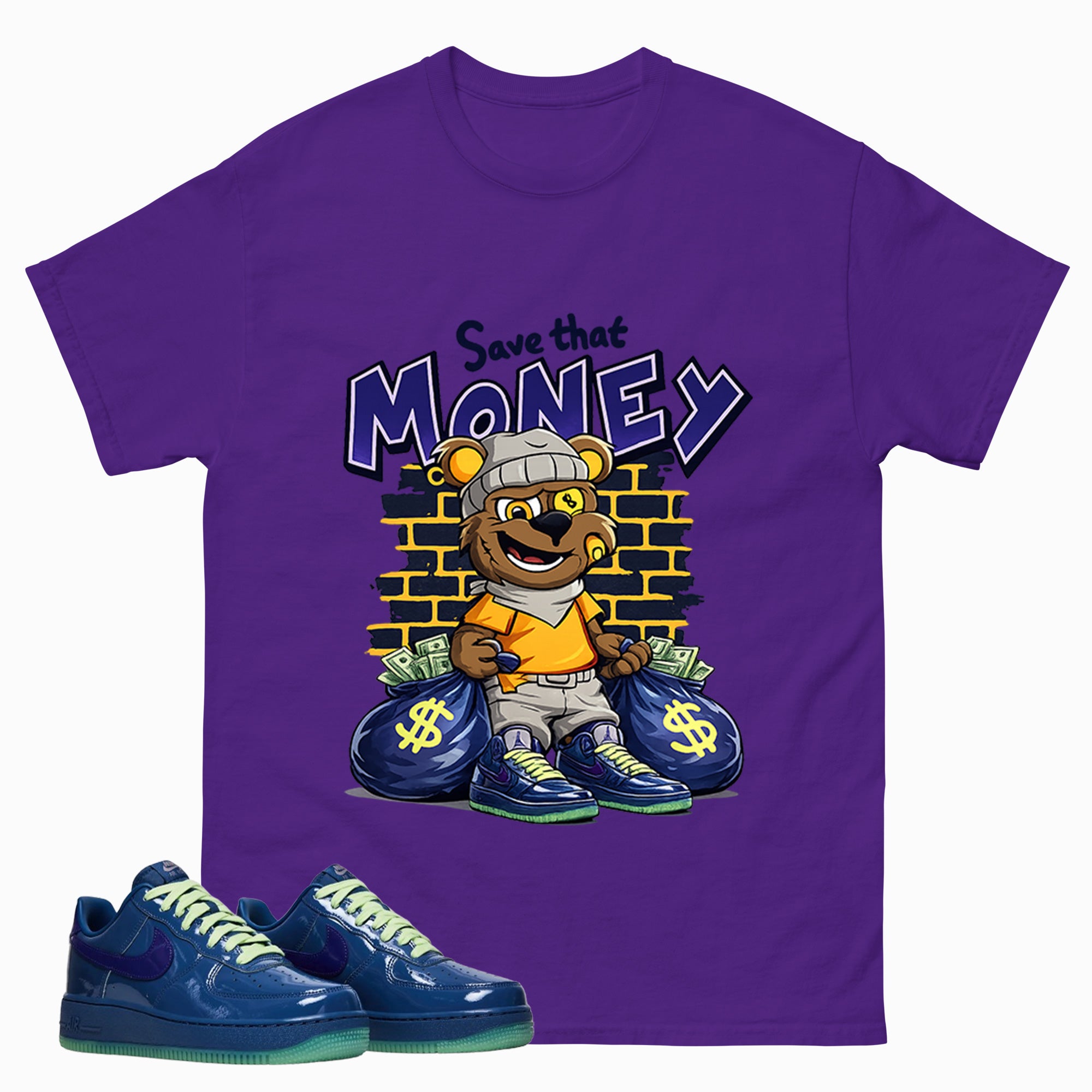 Save That Money Graphic Tee, Shirt to Match Air Force 1 Mystic Navy, Air Force 1 Unisex Shirt