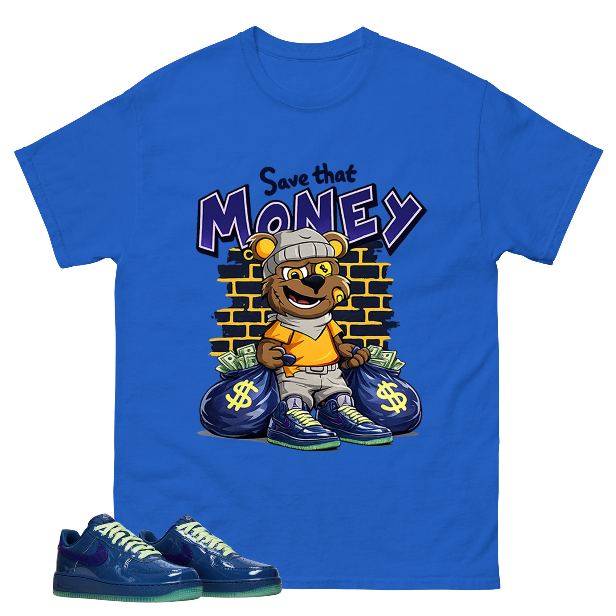 Save That Money Graphic Tee, Shirt to Match Air Force 1 Mystic Navy, Air Force 1 Unisex Shirt