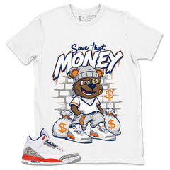 Save That Money Shirt - Match Blue Air Jordan 3 Knicks