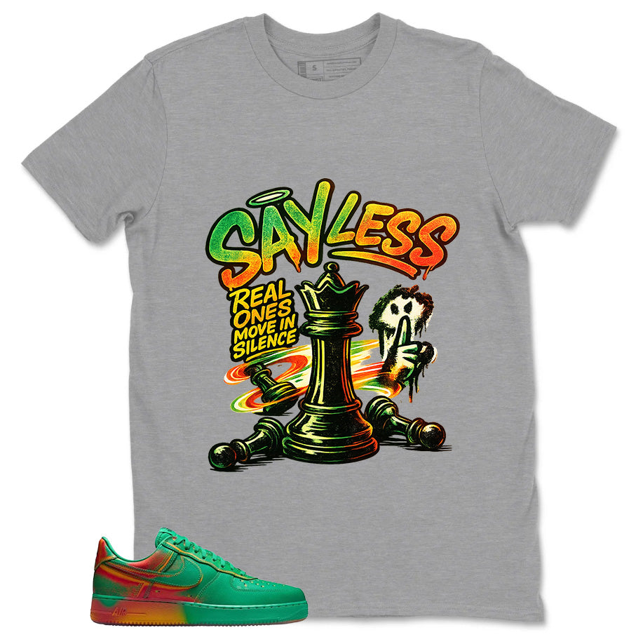 Sayless Shirt - Match Air Force 1 Stadium Green Crimson