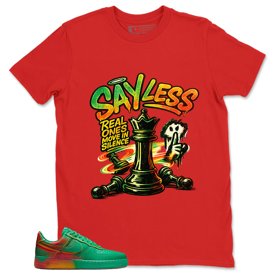 Sayless Shirt - Match Air Force 1 Stadium Green Crimson