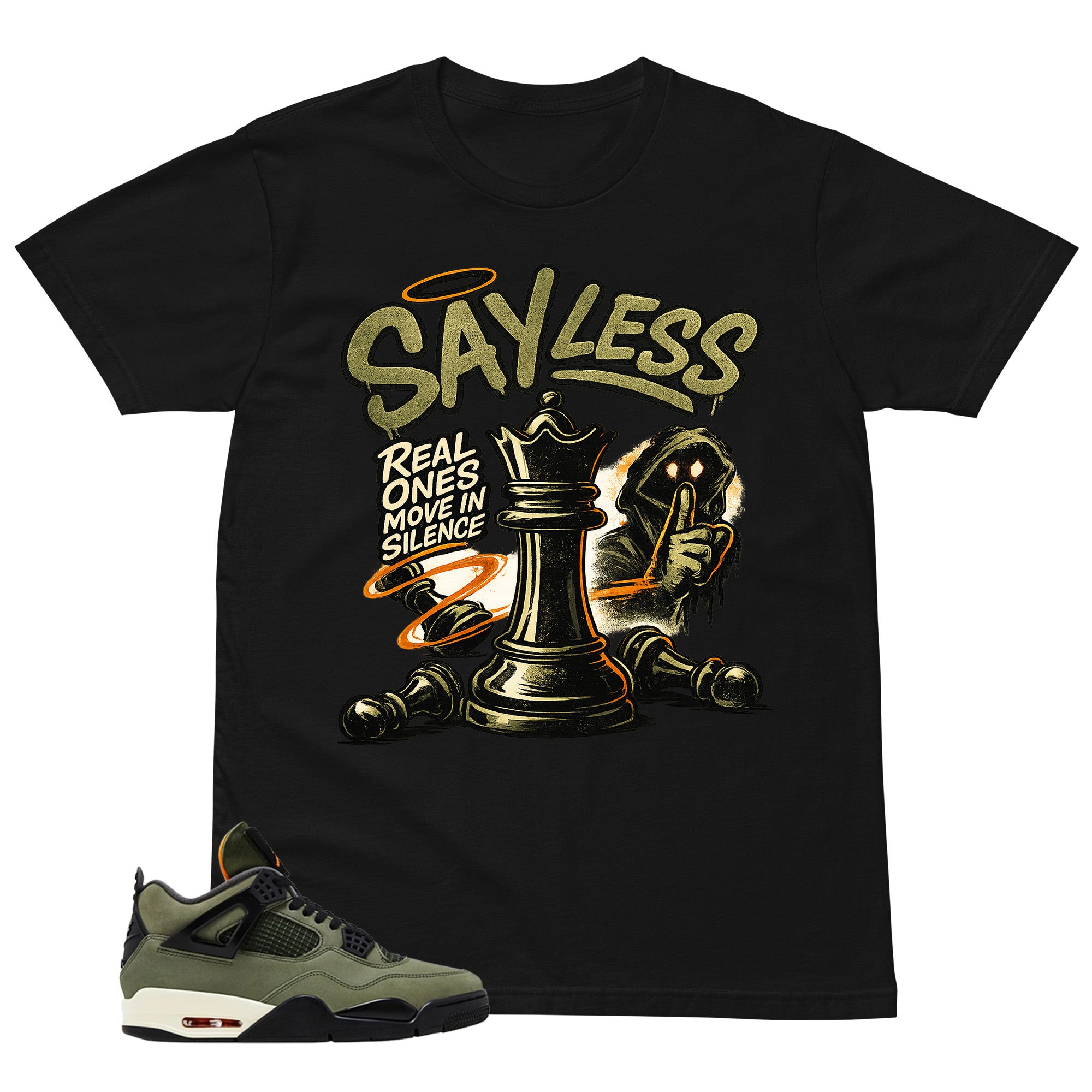 Sayless Shirt - Match  Air Jordan 4 Undefeated