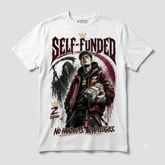 Self-Funded No Handouts No Apologies Graphic Tee - Shirt To Match Air Jordan 3 Bin23